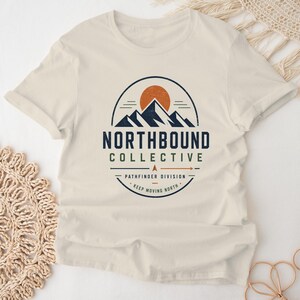 Northbound Collective Shirt, Pathfinder Division Tee, Outdoor Adventure TShirt, Mountain Explorer Shirt, Hiking Graphic Tee, Nature Lover image 12