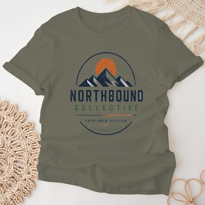 Northbound Collective Shirt, Pathfinder Division Tee, Outdoor Adventure TShirt, Mountain Explorer Shirt, Hiking Graphic Tee, Nature Lover image 9