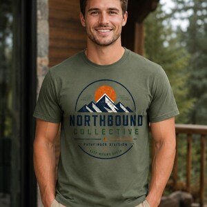 Northbound Collective Shirt, Pathfinder Division Tee, Outdoor Adventure TShirt, Mountain Explorer Shirt, Hiking Graphic Tee, Nature Lover image 2