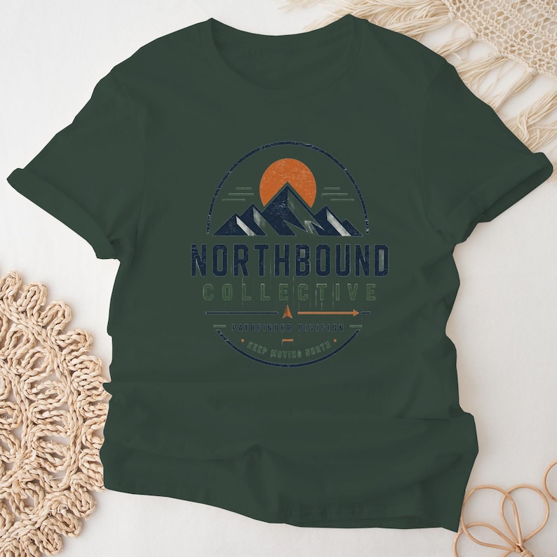 Northbound Collective Shirt, Pathfinder Division Tee, Outdoor Adventure TShirt, Mountain Explorer Shirt, Hiking Graphic Tee, Nature Lover image 8
