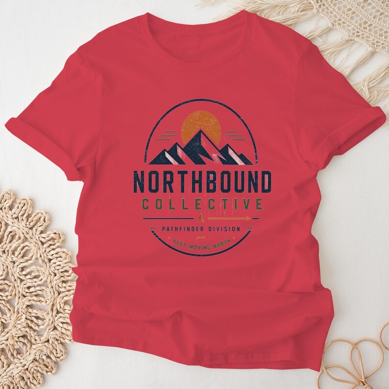 Northbound Collective Shirt, Pathfinder Division Tee, Outdoor Adventure TShirt, Mountain Explorer Shirt, Hiking Graphic Tee, Nature Lover image 10