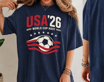 USA '26 World Cup Shirt, Retro USA Soccer Shirt, Vintage American Soccer Fan Shirt, Patriotic Football Shirt