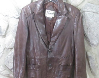 Vintage 1970's Brown Leather Jacket