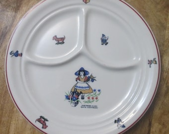 Vintage Shenango China Restaurant Ware Child's Grill Plate