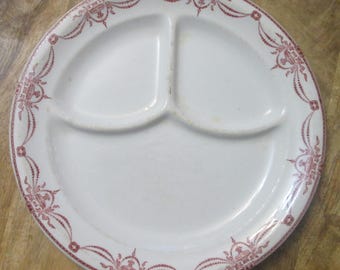 Vintage McNicol China Restaurant Ware Swags and Urns Grill Plate