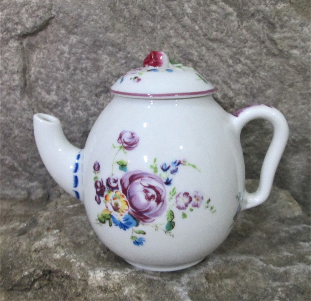 Vintage Franklin Mint Victoria & Albert Museum Mennecy Mini Teapot Etsy