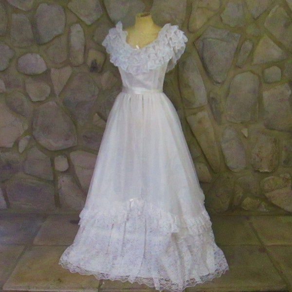 Vintage 70's/80's Wedding Dress