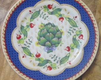 Vintage Andrea of Sadek Le Jardin by Suzanne Nicoll Artichoke Plate