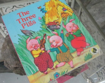 Vintage Kinderbuch Die drei Schweine von Stephanie C. Oda