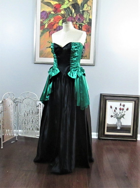 Vintage 1980's Jessica McClintock Prom Dress, XXS… - image 1