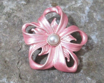 Vintage rosa frío esmalte Borrch