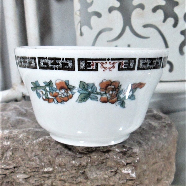 Vintage Trenton China Restaurant Ware Indian Tree Bullion Cup