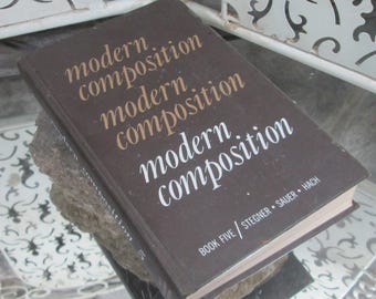 Composición moderna de Stegner, Sauer y Hach, 1964, libro de texto antiguo