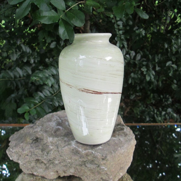 Vintage Flavia Bitossi Italian Pottery Swirl Vase, 2 Available