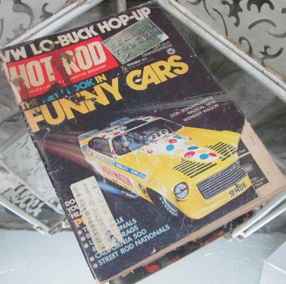 Vintage Hot Rod Magazine November 1973, Funny Cars Issue - Etsy