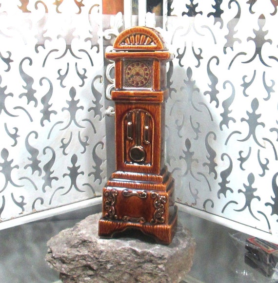 Vintage Ezra Brooks 1970 Grandfather Clock Decanter - Etsy