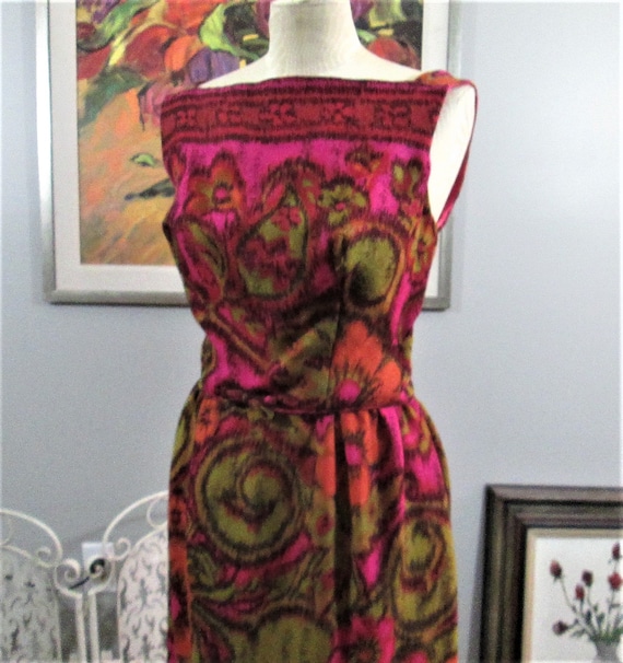 Vintage 1950's Lord & Taylor Floral Woven Evening… - image 2