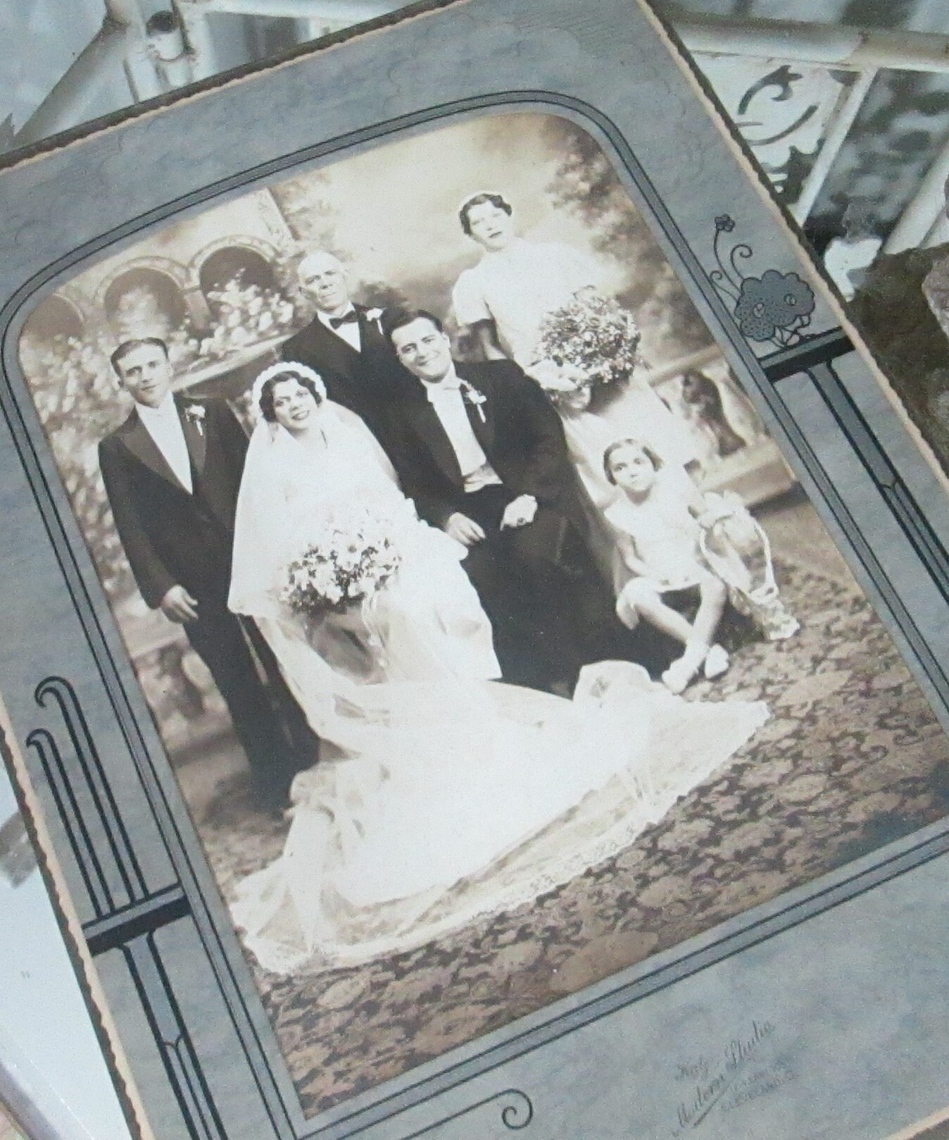 Jeune femme mariés mariage couple homme - photo ancienne an. 1930 40