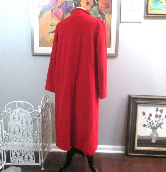 Vintage Red Kashmiracle Dress Coat Gem