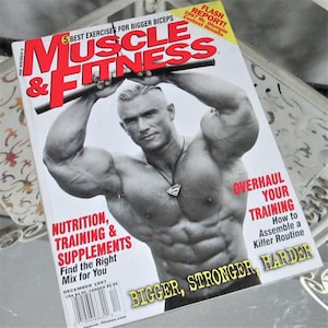 Vintage Muscle Fitness Magazine, Lee Priest Cover, 1997 India