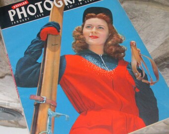 Vintage Popular Photography Magazine January 1946