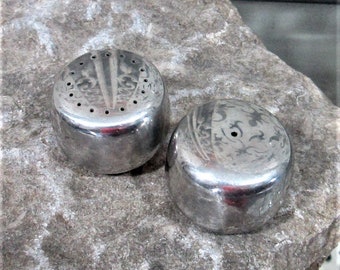 Vintage Georg Jensen Stainless Salt and Pepper Shakers