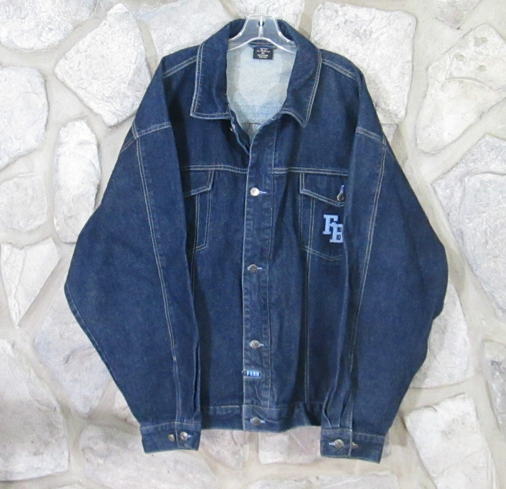 Vintage 1990's FUBU Denim Jacket | Etsy 