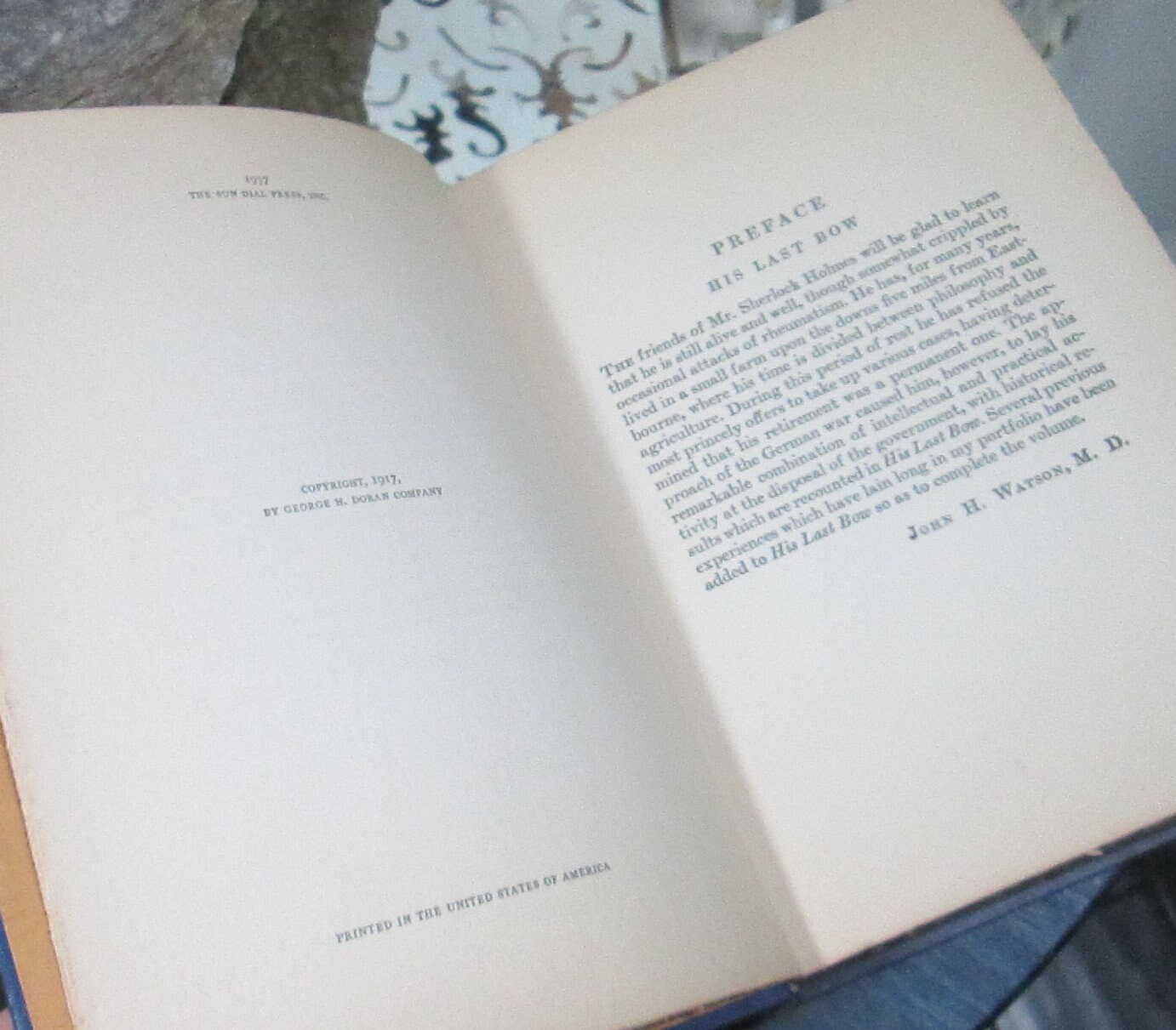 Vintage Book His Last Bow Arthur Conan Doyle 1937 Edition - Etsy