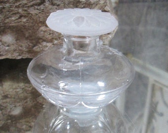 Vintage Floral Stopper Perfume Bottle