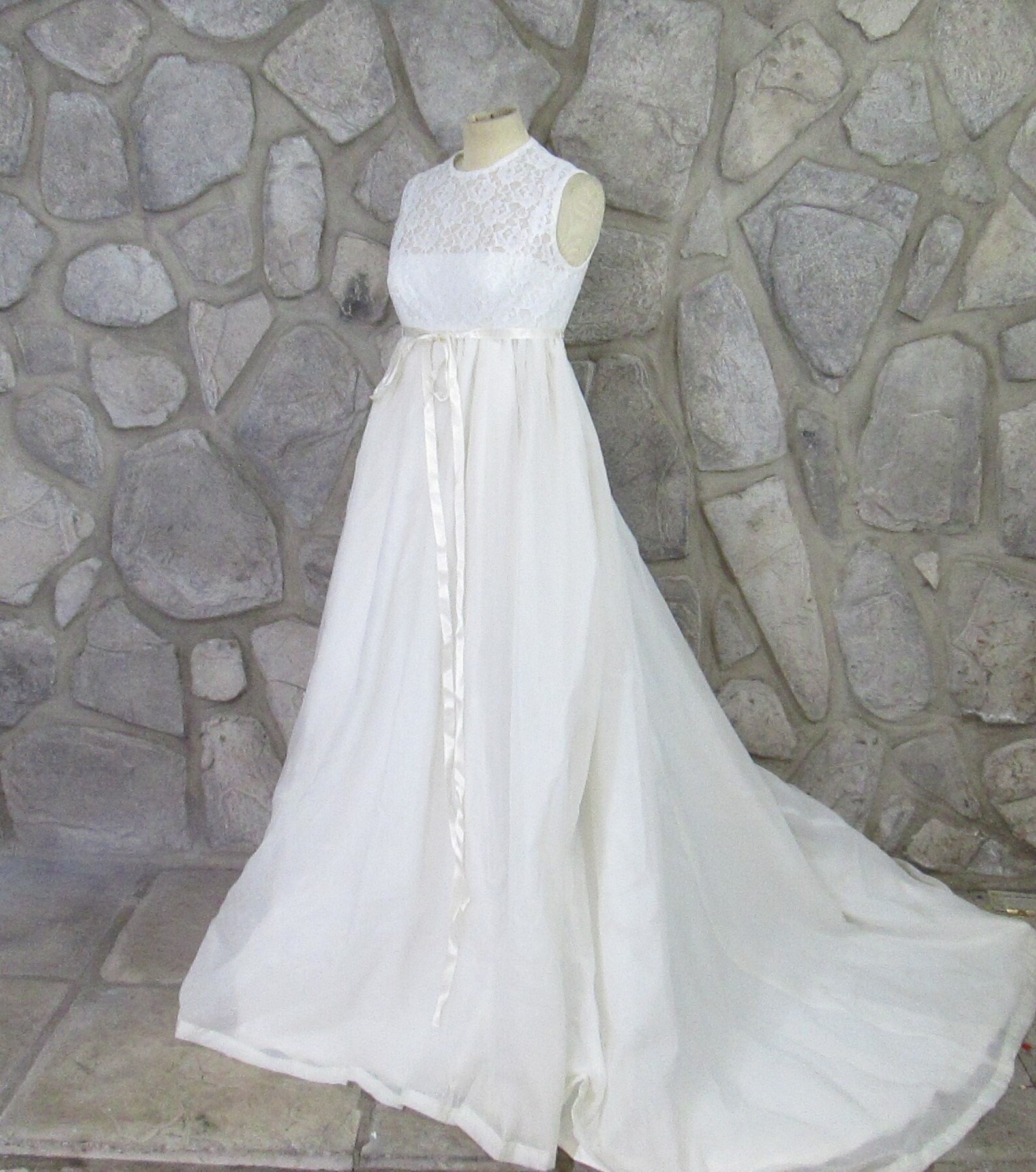 Vintage 1960's Wedding Dress Etsy