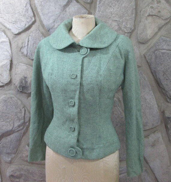 4. pastel Mini dress Size small tweed 90s Vintage--Lavender /& Sage
