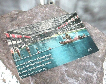 Antique Unused Postcard for Redondo Beach Bath House