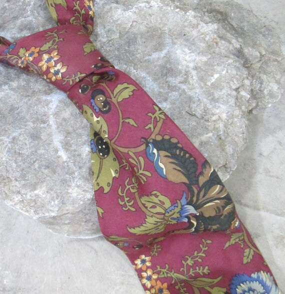 Vintage Philippe de Villiere Italian Silk Necktie