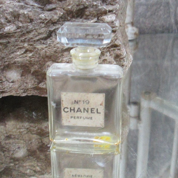 Vintage Chanel No 19 Mini Perfume Bottle