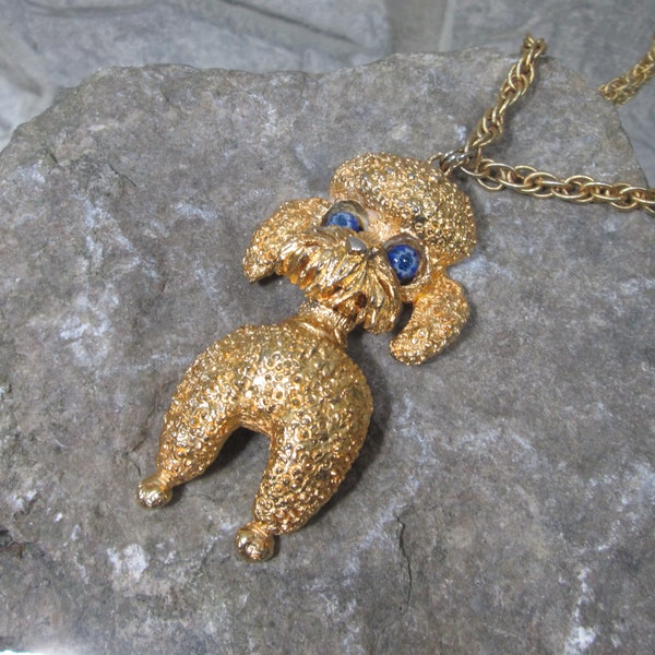 Vintage Tancer II Poodle Dog Necklace