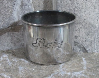 Vintage Oneida Communidty Tudor Plate Baby Cup
