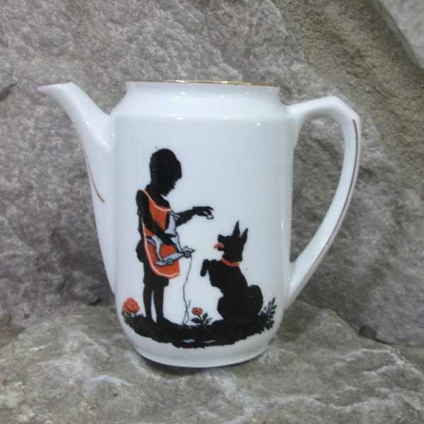 Vintage German Child's Scottie Dog Teapot (No Lid)