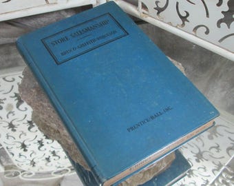 Manual de ventas en tiendas, de Brisco, Griffith y Robinson. 1938. Libro de texto antiguo.