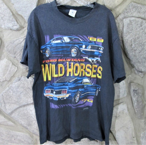 T‑shirt Ford Mustang – Logo Vintage Voiture Et Camion Classique – Taille S à 5XL