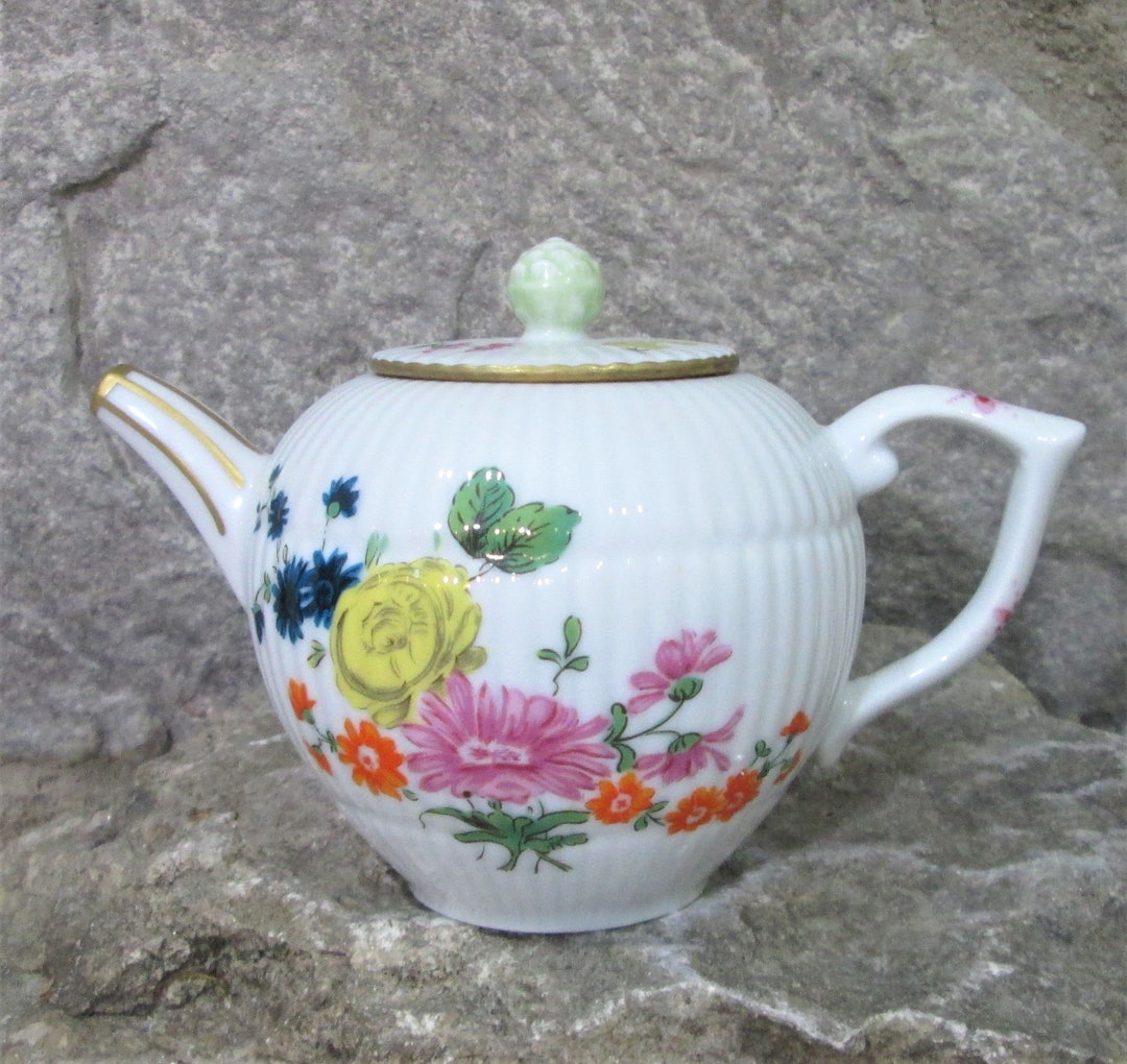 Vintage Franklin Mint Victoria & Albert Museum Furstenberg Teapot Etsy
