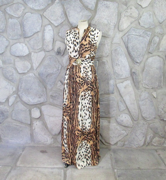 Vintage 1950's Leopard Print Dress