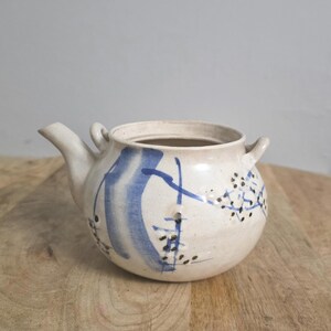 Antike Japanische Blau Design Keramik Teekanne
