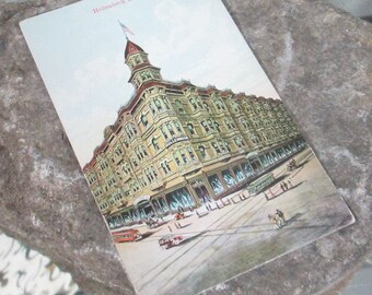 Antique Unused Hollenbeck Hotel Los Angeles Postcard
