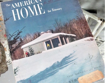 Vintage The American Home febrero de 1949