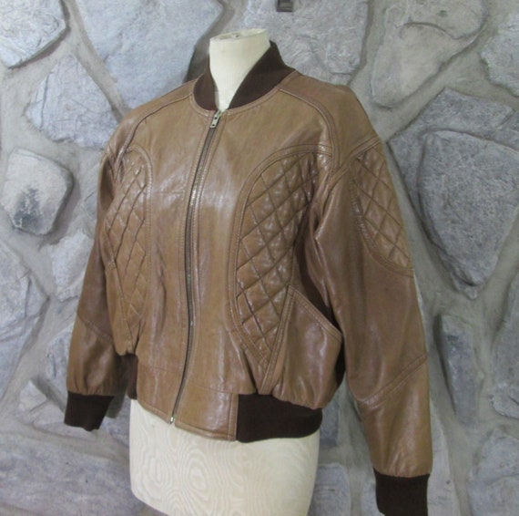 Vintage Sebastian of Spain Leather Bomber Jacket - image 1