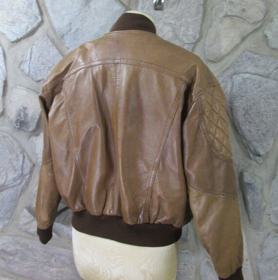 Vintage Sebastian of Spain Leather Bomber Jacket - image 2