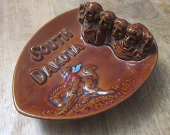 Vintage South Dakota Mt. Rushmore Ashtray