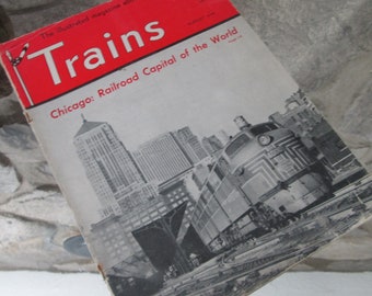 Vintage Treinen Magazine augustus 1948
