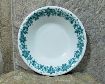 Vintage Shenango China Teal Pattern Berry Bowl