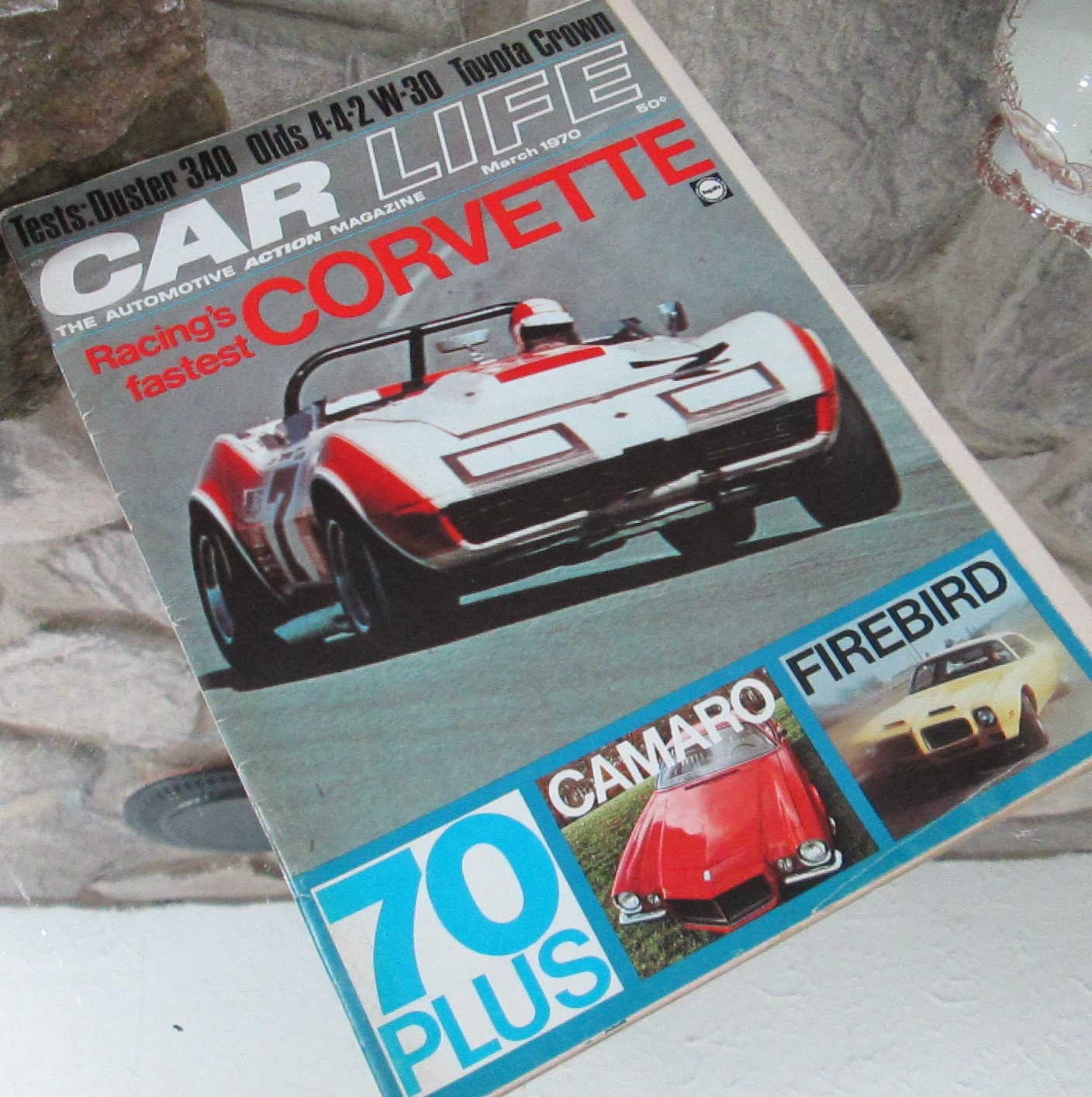 Vintage Car Life March 1970 Featuring Corvette, Camaro, Firebird, Duster, Olds 442